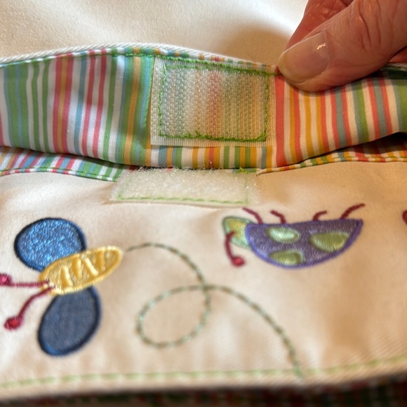Creative Memories Cream and Green Tote with Artistic Embroidery - Picture 5 of 9
